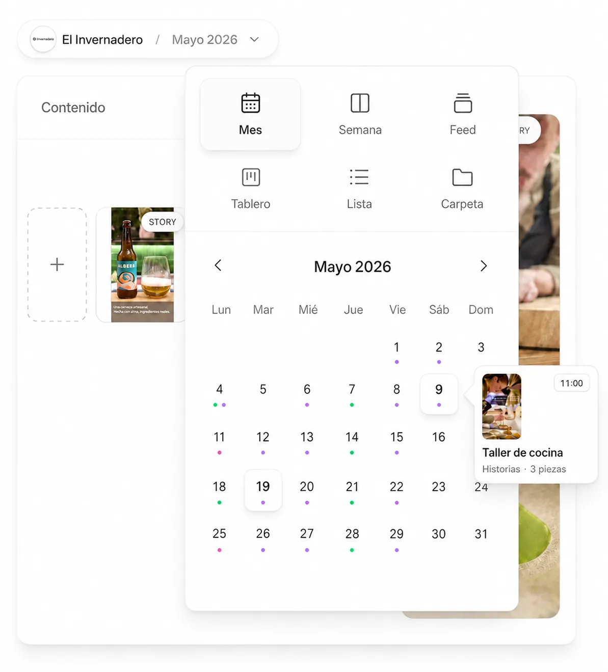 Plan your whole month at a glance